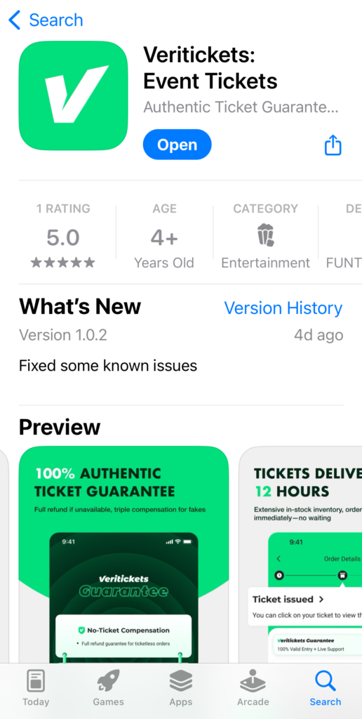 Global Ticketing Platform Veritickets Goes Live on Web and Mobile, Promising 100% Verified, Authentic Tickets with Delivery in 12 Hours image